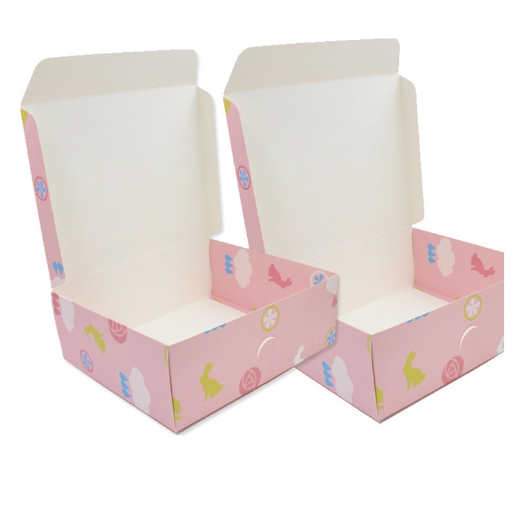 Gold logo window cardboard box