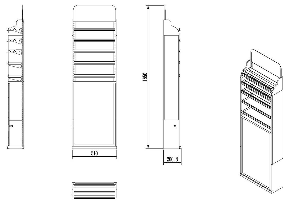 Candy/Gum displaying rack