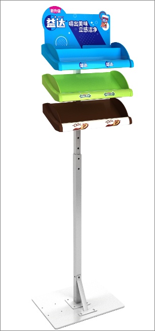 Metail display stand with printing