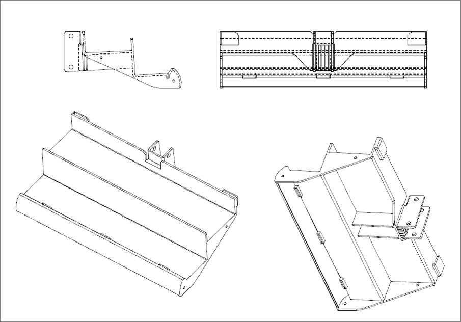 Metail display stand with printing