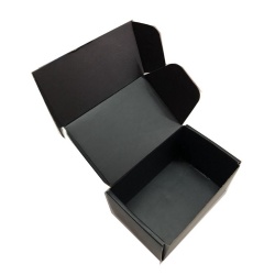Black paper shipping box