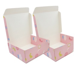 Gold logo window cardboard box