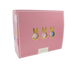 Gold logo window cardboard box