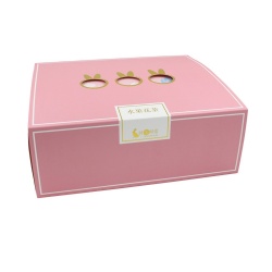 Gold logo window cardboard box