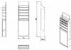 Candy/Gum displaying rack