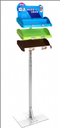 Metail display stand with printing