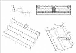 Metail display stand with printing
