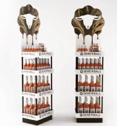Beverage whisky metal display rack
